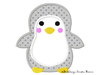 Pinguin Marla Applikation Stickdatei