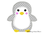 Pinguin Marla Applikation Stickdatei