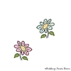 Mini Doodle Blume Stickdateien Set
