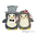 Pinguin Hochzeit Doodle Stickdatei