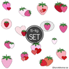 Doodle Stickdatei Erdbeeren Set