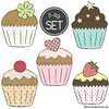 Muffin Mix Doodle Applikation Stickdateien Set