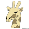 Giraffen Kopf Doodle Stickdatei