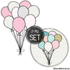 Doodle Stickdatei Luftballons Set