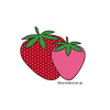 Doodle Stickdatei Erdbeeren