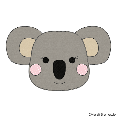 Doodle Stickdatei Koala