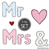 Mr and Mrs Doodle Applikation Stickdateien Set