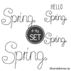 Doodle Stickdatei Hello Spring Set