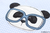 Doodle Stickdatei Panda mit Brille