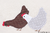 Hühner Doodle Fransen Applikation Stickdateien