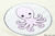 Doodle Stickdatei Oktopus Button