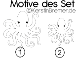 Oktopus Tintenfisch - Meeresbewohner - von KerstinBremer.de