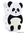 Pandabär Laterne Bastelvorlage & Bastelanleitung